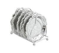 Genérico Retro Serving, Stainless Steel Plate, Decorative with Raised Edges, Durable Serving Accessory, with Elegant Design, for Homeowners Kitchen Dining Table