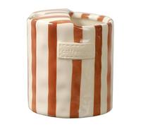 Genérico Retro Striped Ceramic Mug, Retro Striped Hand-Painted Ceramic Mark Hand-Held Cup, Vintage Breakfast Cup Latte Mug (Orange)
