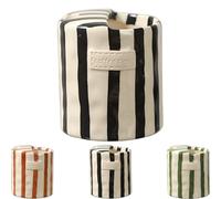 Genérico Retro Striped Hand-painted Ceramic Mark Hand-held Cup - Hands-Painted Striped Coffees Mug, Heat-Resistant Non-Slip Double-Enjoy Cup for Milk Coffee Juice Latte Hot Cold Drinks (Black)