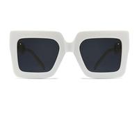 Genérico Retro Sunglasses - Uv Protection Sunglasses, Vintage Square Frame Shades, Vintage Sunglassess, Stylish Sunshade Eyewear Outdoor, Portable Uv Protection Sun Glasses For Cycling Camping