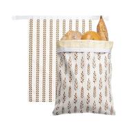 Genérico Reusable Beeswax Bread Bags 2 Pack Cotton Bread Storage Bags Large