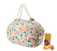 Genérico Reusable Grocery Bags, Plegable, Tote, 8,5 x 8 x 3 pulgadas, Heavy-Duty Handles, Sturdy Eco-Friendly Fabric, Spacious Waterproof Carrier for Kitchen, Pool, Work, or Supermarket, multicolor
