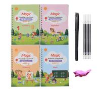 Genérico Reusable Magic Copybook Erasable Handwriting Practice Book Set