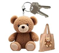 Genérico Reusable Shopping Bags, Plush Animal Design, 7.87 Inches Foldable Grocery Bags, Handbag with Keychain Storage, Ideal for Women’s Travel, Picnic, Beach, Party, Outdoor, Camping, School Use