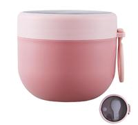Genérico Reusable Soup Thermal - Insulated Leak Resistant Mug With Double Layer | 600ml Stainless Steel Food Container To Keep Food Hot For School Travel Picnic Noodle Oats Rice Delicatessen