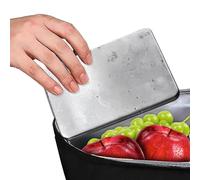 Genérico Reusable Steel iceCubes - 6 Pack Portable Long Lasting Cooling, Stainless Steel iceBricks, Freezer Packs For Lunch Box, Strong Chill | Travel Camping Hiking Fishing Home OfficeBeverage