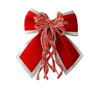 Genérico Reusable Tree Bows - Velvet Christmas Bows | 25x25cm Ribbon Ornaments for Tree, Flannel Christmas Bow Holiday Decor, Seasonal Décor, Ribbon Bow Ornaments for Seasonal Display