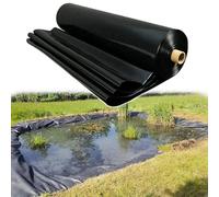 Genérico Revestimiento Flexible de HDPE para estanques de 1 x 1 m a 2 x 5 m: Membrana Negra Duradera para estanques de jardín Grandes, estanques, Fuentes y Arroyos, Ideal para estanques pequeños y la