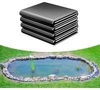 Genérico Revestimiento para estanques Negro de 0,12 mm: Membrana Impermeable de fácil Corte, Ideal para Jardines acuáticos y estanques de Fauna de Todos los tamaños, 3 x 12,5 m.
