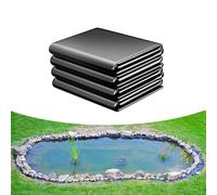 Genérico Revestimiento Resistente para estanques de Peces, Color Negro, de 14 x 14 m. Membrana Impermeable Flexible para estanques, cascadas y Jardines acuáticos. Base Duradera y Plegable para una fá