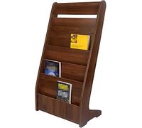 Genérico Revistero de Madera Resistente con 5 estantes organizar el hogar o la Oficina, fácil Acceso a Materiales de Lectura, Elegante solución de Almacenamiento.