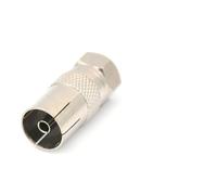 Genérico RF To F Type Coax Adapter - Female To Male Screw Plug Connector | Nickel-Plated Zinc Alloy Coaxial Converter For TV Antenna | Homeowners, Office Users, Radio Enthusiasts, Satellite TV Setup