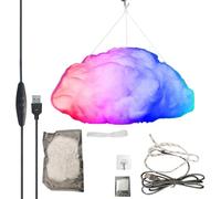 Genérico RGB Cloud Light, Adjustable 3D USB Powered Ambient Lamp, Decorative USB Cloud Lamp For Indoor Home Bedroom Living Room, Color Changing Mood Lighting, Modern Night Light