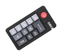 Genérico RGB Editing Keyboard, Mechanical Keypad, Programmable Shortcut Keyboard, Hot-Swappable 1-Handed, Built-In Joystick Function, ABS Build for Video Editing and Trading Setup Use