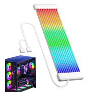 Genérico RGB LED Strip - Silicone Material 22.5cm Size, ARGB Cable Light, 108 Beads Design | Flexible Durable Glow, Graphics Card Accessory, PC Desk Illumination For Monitor Setup, Office, Game Room