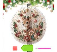 Genérico Rhinestone Painting Kits, Sparkling Wall Decor Christmas Ornament