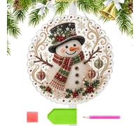 Genérico Rhinestone Painting Kits, Sparkling Wall Decor Christmas Ornament
