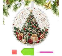 Generico Rhinestone Paintings | 25 cm DIY Christmas Hanging Board Craft Kit