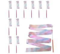 Genérico Rhythmic Gymnastics Ribbon - Colorful Dance Streamer Wand Set