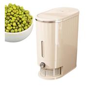 Generico Rice Bottle, Dustproof Stocker Bucket, 33.5x25x17.5cm/13.19x9.84x6.89 Inches Sealed Lid Storage Box, Button-Press Dispenser, Home Kitchen for Mung Beans Abs and Pp