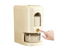 Genérico Rice Dispenser - 30.5×28×17.5cm Measuring Cup Moisture Proof Sealed | Portable Rice Dispenser | Lidded Sealed Container With Measuring Cup For Home Apartment Countertop Refrigerator Cupboard