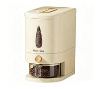 Genérico Rice Dispenser - Airtight Grain Storage Container 5kg, Cereal Food Bin with Measuring Cup for Rice Flour Oatmeal Pet Food | Kitchen Pantry Countertop Dry-Food Organizer Home Use