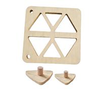 Genérico Riceball Mold - Classic Wooden Non Stick Sushi Press | Seaweed Sushi Mold Maker With Triangular Design, Kitchen Cooking Tool With DIY Meal Prep Function, Picnic Home Accessory