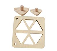 Generico Riceball Mold - Wood 22x22x1.5cm / 25x10x1.5cm Classic Non-Stick Triangular Sushi Press | Wooden Rice Ball Mold | DIY Kitchen Tool For Home Picnic Lunch Meal Prep