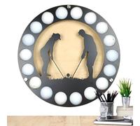 Generico Rico - Expositor de pared para golf - Vitrina de golf de metal para guardar y exponer soportes múltiples para solución de presentación estructurada para souvenir, Rico