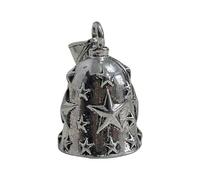 Genérico Riding Bell - Llavero de aleación para motocicletas con estampado de estrellas | Compact Size, Luck Charm, Cruising, Touring, Long Distance Commuting, Gift for Girls, Boys