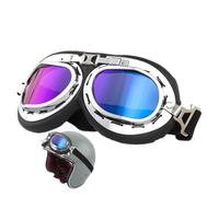 Genérico Riding Goggles - Unisex Full Frame | Windproof Motorcycle Riding Glasses, Outdoor Eyewear With Adjustable Straps | Dustproof Goggles Over Glasses For Motorcycle Racing