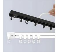 Genérico Riel De Cortina Auto-Adhesivas - 30-600cm - Barra para Cortinas Sin Perforación, Separadora De Espacios, Instalación Sin Daños, para Ventanas, Duchas Y Salones(White A,135cm/4.4ft)