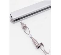 Genérico Riel Deslizante for Colgar Cuadros: riel móvil y Ajustable con Ganchos for exhibición de Arte, for for galerías, exposiciones y decoración de Paredes del hogar.(1 Hook,200cm/78in)