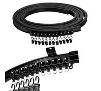 Genérico Riel Flexible para Cortina de Pared - Riel de Techo Flexible para ventanales y autocaravanas, Varillas de PVC Ajustables de 1 a 10 m, Ideal para divisores de ambientes y diseños curvos