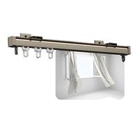 Genérico Rieles de Aluminio para Cortinas, Aptos para Montaje en Techo y Pared, Sistema de Deslizamiento silencioso para Cortinas y visillos, Ideal para Sala de Estar, Dormitorio, Ducha y soluciones