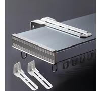 Genérico Rieles De Cortina De Techo Resistentes, Kits De Rieles Dobles Unidos Al Techo, Rieles para Cortinas De Aluminio, Separadores De Ambientes, Duchas Y Hospitales(Blue Wall,290cm(2 * 145cm))