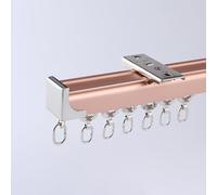 Genérico Rieles para Cortinas De 0.7-6.0m, Pista De Cortina De Montaje En Techo O Pared para Dividir Espacios, Rieles Resistentes De Aluminio para Privacidad Sala Dormitorio(Rose-A,85cm/2.8ft)