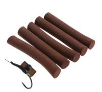 Genérico Rig Foam Sticks - 5X EVA Carp Fishing Cylinder Float Baits | Fly Tying Rig Materials Hook, Portable Lightweight Pop-up Lure Feeder