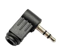Genérico Right Angle Jack Plug - 3 Pole Audio Terminal, DIY Cable Extension