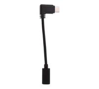 Genérico Right Angle USB Male to USB C Female Cable Adapter, USB to Type C Adapter, 5Gbps Fast Stable Transmission, HD Video Audio Data Transfer Cord, USB C Connector