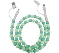Genérico Rightfavour Charger, 4-In-1 Beaded Charging Cord, Retractable Multi Device Beaded Fast Charger Cords, For Most Devices Cord(E)