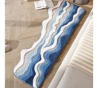 Genérico Rileygrove Breezy Weave Bath Rug, 3D Ocean Wave Tufted Carpet, Cute Non-Slip Bathroom Mat, for Bathroom Bedroom (#c,19.7×47.2 in/50 * 120cm)
