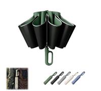 Genérico Ring Automatic Buckle Umbrella, Folding Sun Automatic Umbrella for Both Rain and Sunshine, Portable Compact Travel Umbrellas, for Daily or Travel (Green)