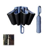 Genérico Ring Automatic Buckle Umbrella, Folding Sun Automatic Umbrella for Both Rain and Sunshine, Portable Compact Travel Umbrellas, for Daily or Travel (Blue)
