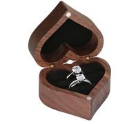 Genérico Ring Box | Heart-Shaped Jewelry Holder,Engagement Ring Boxes For Proposal - Christmas Day Valentine Wedding Celebration Women