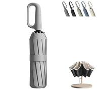 Genérico Ring Bubble Umbrella, Portable Sturdy Lightweight Rain Umbrellas, Reverse Folding Sun Umbrellas For Both Rain and Sunshine for Wedding, Travel, Daily Use (Grey)