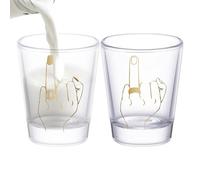 Genérico Ring Finger Design Wedding Funny Whiskey Glasses | Bride And Groom Wine Glasses,Whiskey Drinkware Collectible For Christmas Bridal Shower Barbeque Party Restaurant