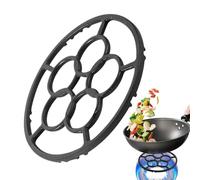 Genérico Ring, portátil Stove Stand Rack, 18,2/18,2/1 pulgadas, antideslizante Cooking Trivet, Heat Resistant Holder Stability for Outdoor Camping and Kitchen Cook, Multicolor