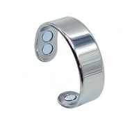 Genérico Rings for Women Women's MagnOpenCuff Ring Natural Menopause Solution Comfortable Adjustable Jewelry for Weddings Parties Special Occasions (Iron)