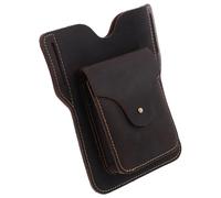 Genérico Riñonera Bolsa para Teléfono Móvil Vintage para Hombre, Ligera y Práctica de Cuero Adecuado para Camping y Ciclismo de Montaña